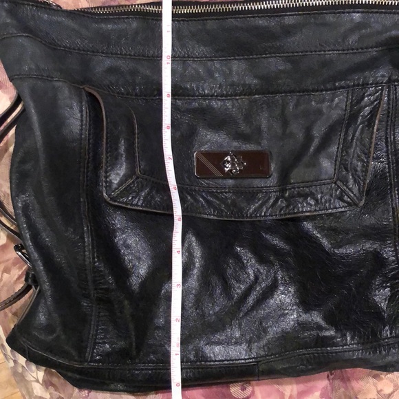 BCBGMaxAzria Black Leather Hobo Bag - Picture 15 of 16